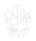 Simplified icon depicting Kamen Rider Para-DX's mask